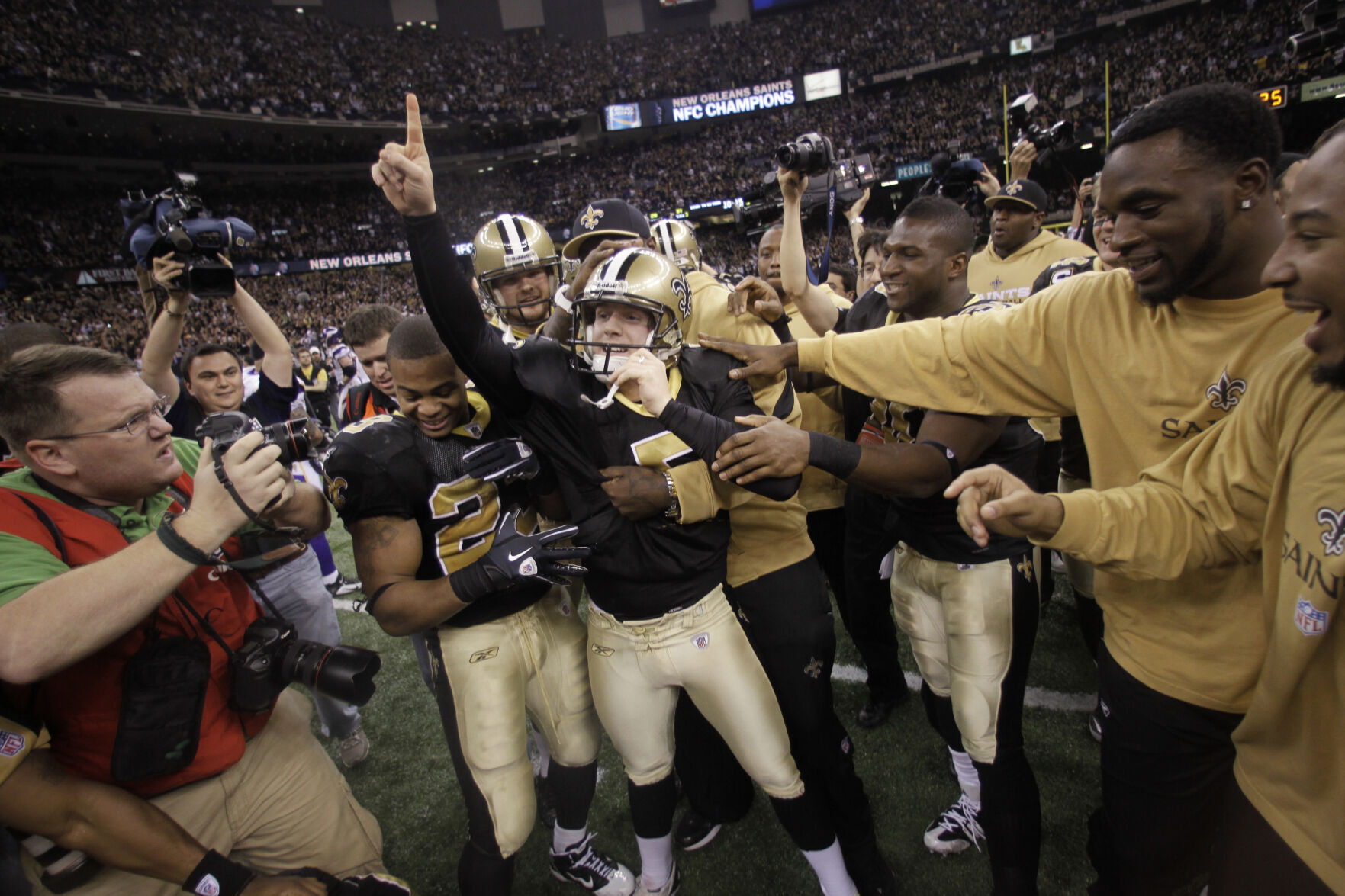2010: New Orleans Saints make it to their first Super Bowl